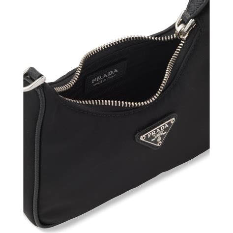 prada mini pouch bag|Prada small nylon shoulder bag.